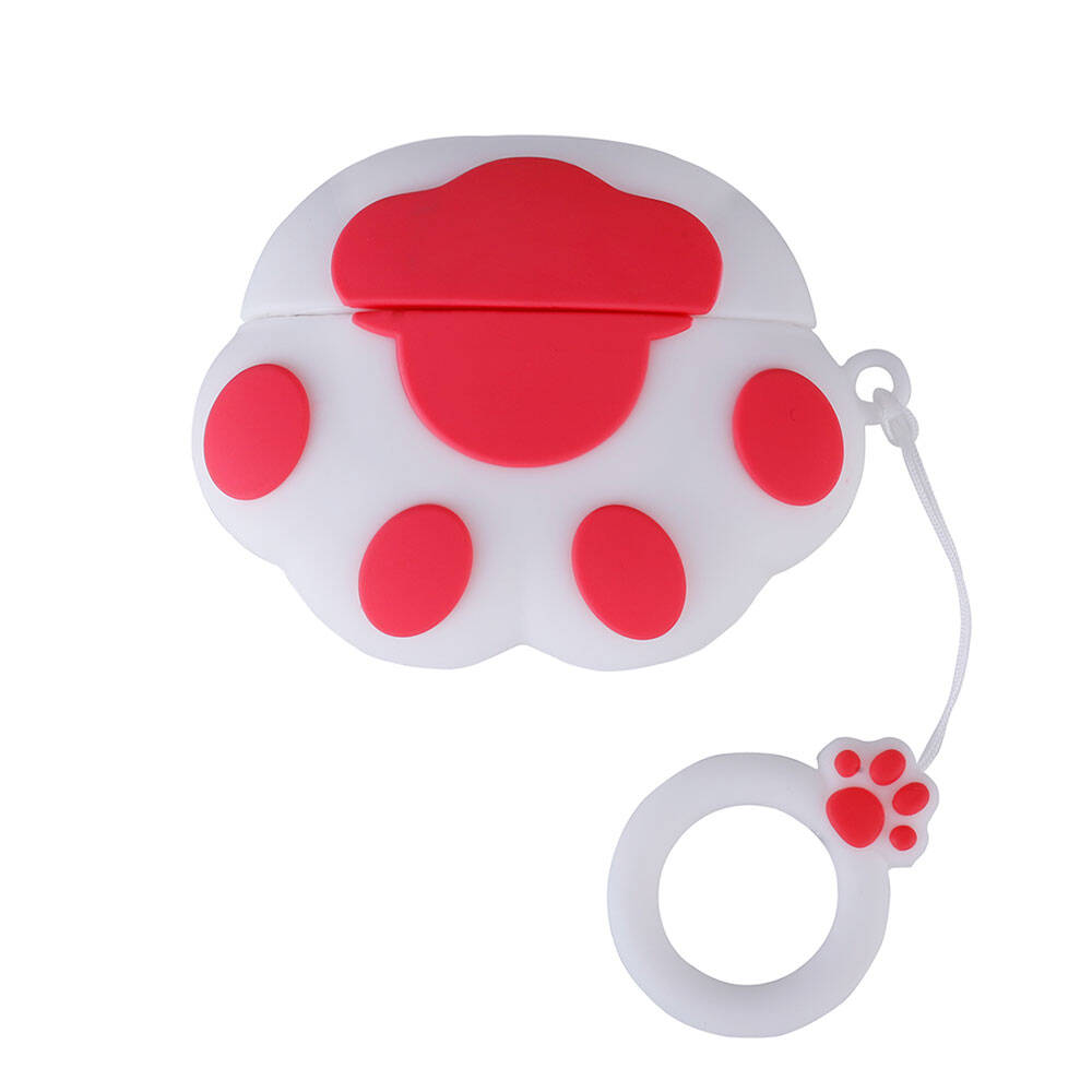 Apple Airpods Pro 2 Zore TPU Kabartma Figürlü İpli Airbag 37 Silikon Kılıf