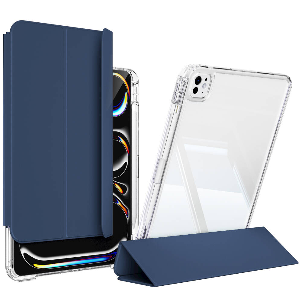 Apple iPad Pro 13 2025 M5 Kılıf Magnetik Ayrılabilen Airbagli Zore Sliding Tablet Kılıfı