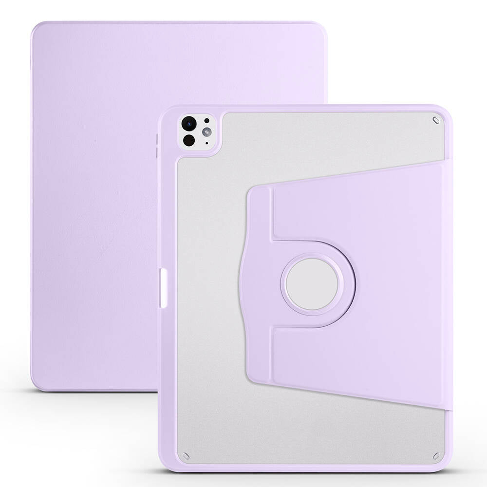 Apple iPad Pro 13 2025 M5 Kılıf Zore Termik Kalem Bölmeli Dönebilen Standlı Kılıf