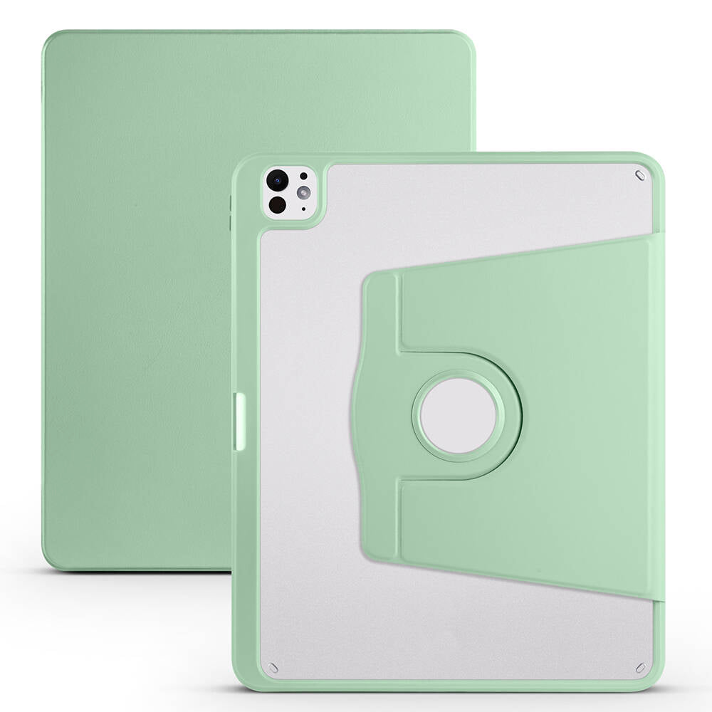 Apple iPad Pro 13 2025 M5 Kılıf Zore Termik Kalem Bölmeli Dönebilen Standlı Kılıf