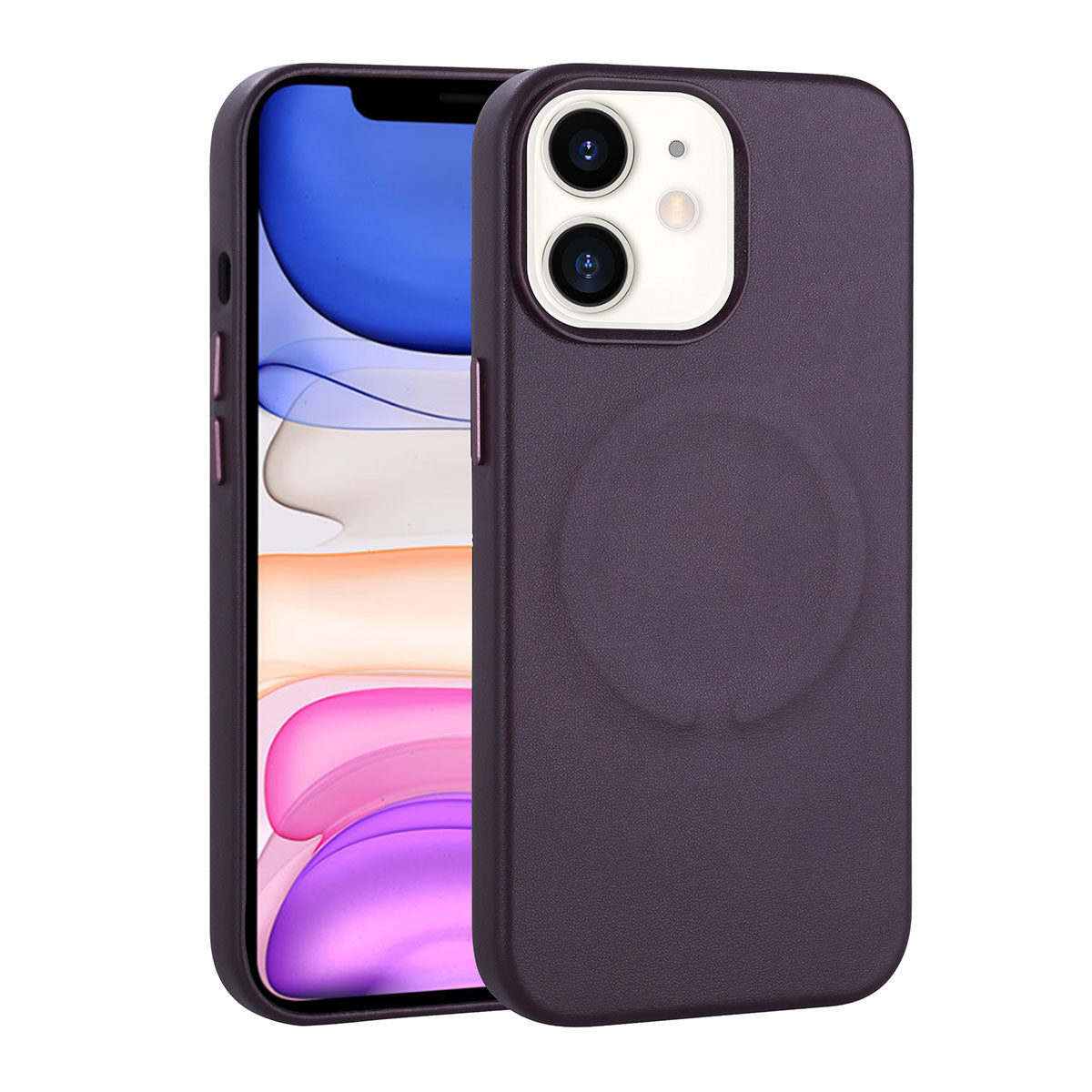 Apple iPhone 11 Kılıf PU Deri M-safe Wireless Şarj Özellikli Zore Derix Kapak