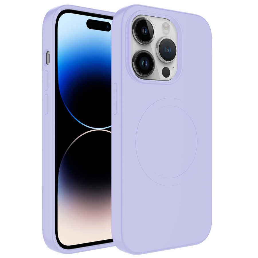 Apple iPhone 11 Pro Kılıf M-safe Wireless Şarj Özellikli Pastel Renk Silikon Zore Plas Kapak