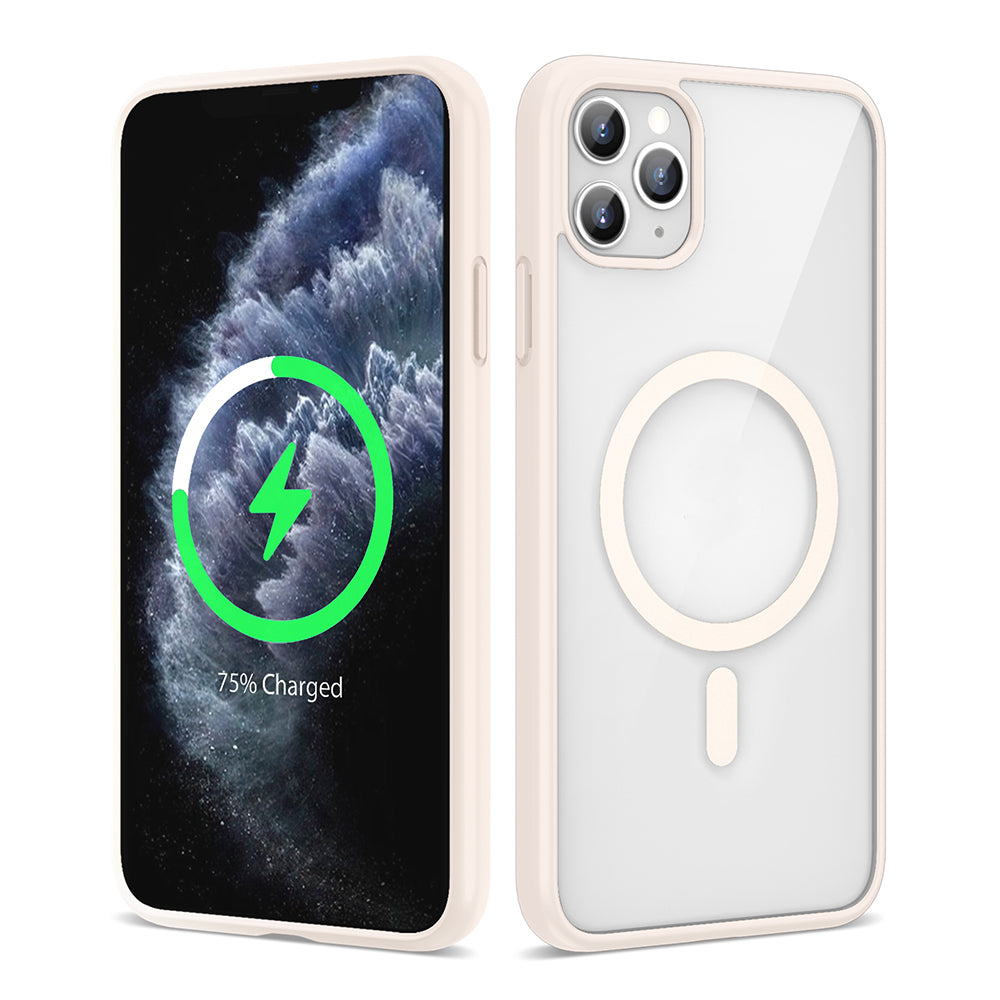 Apple iPhone 11 Pro Max Kılıf M-safe Wireless Şarj Özellikli Silikon Zore Ege Kapak
