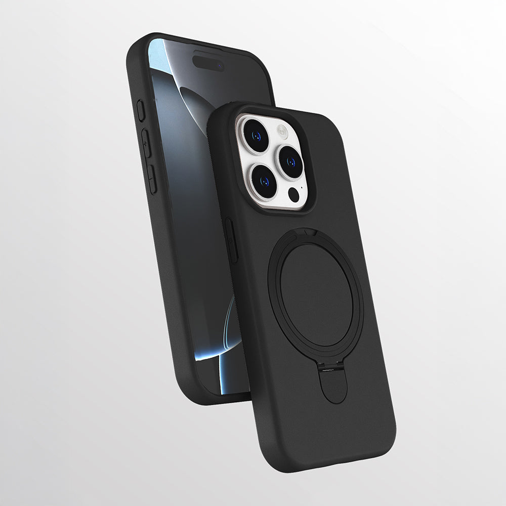 Apple iPhone 13 Pro Max Kılıf M-safe Şarj Özellikli Standlı Zore Samara Kapak