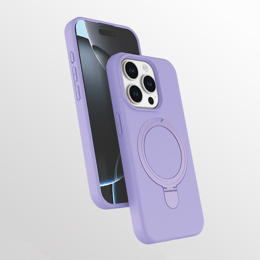 Apple iPhone 13 Pro Max Kılıf M-safe Şarj Özellikli Standlı Zore Samara Kapak