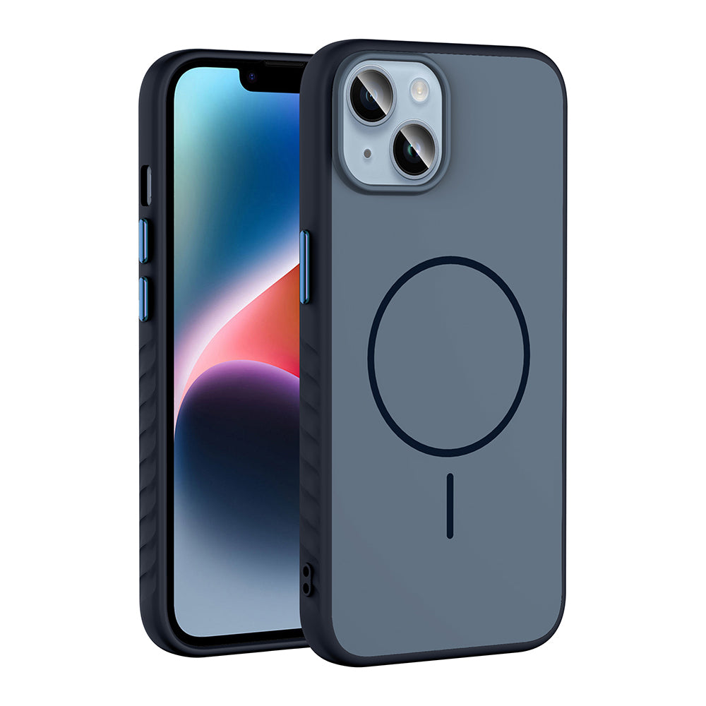 Apple iPhone 15 Kılıf M-safe Şarj Özellikli Zore Tea Kapak