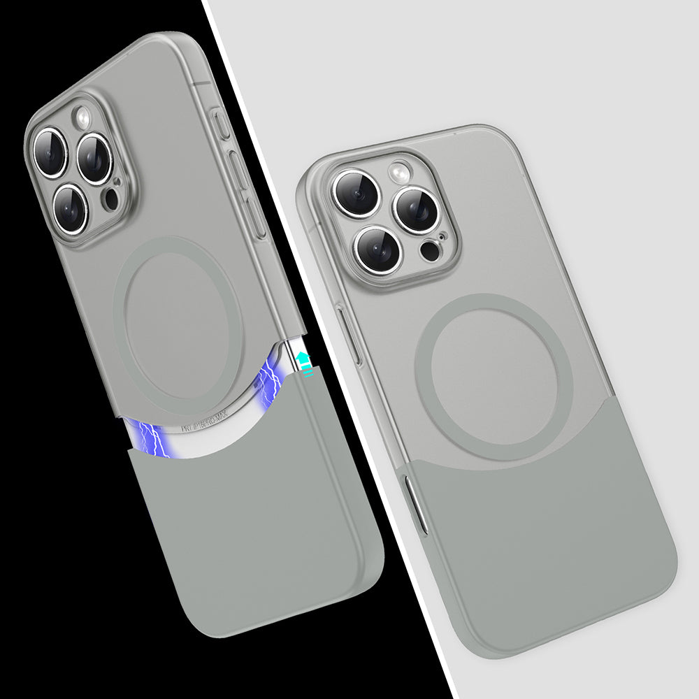 Apple iPhone 16 Pro Max Kılıf M-Safe Şarj Özellikli Mıknatıslı Zore Duble Kapak