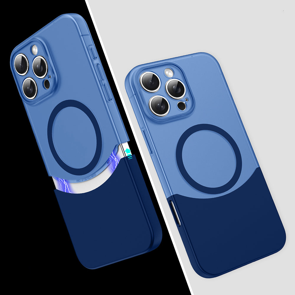 Apple iPhone 16 Pro Max Kılıf M-Safe Şarj Özellikli Mıknatıslı Zore Duble Kapak