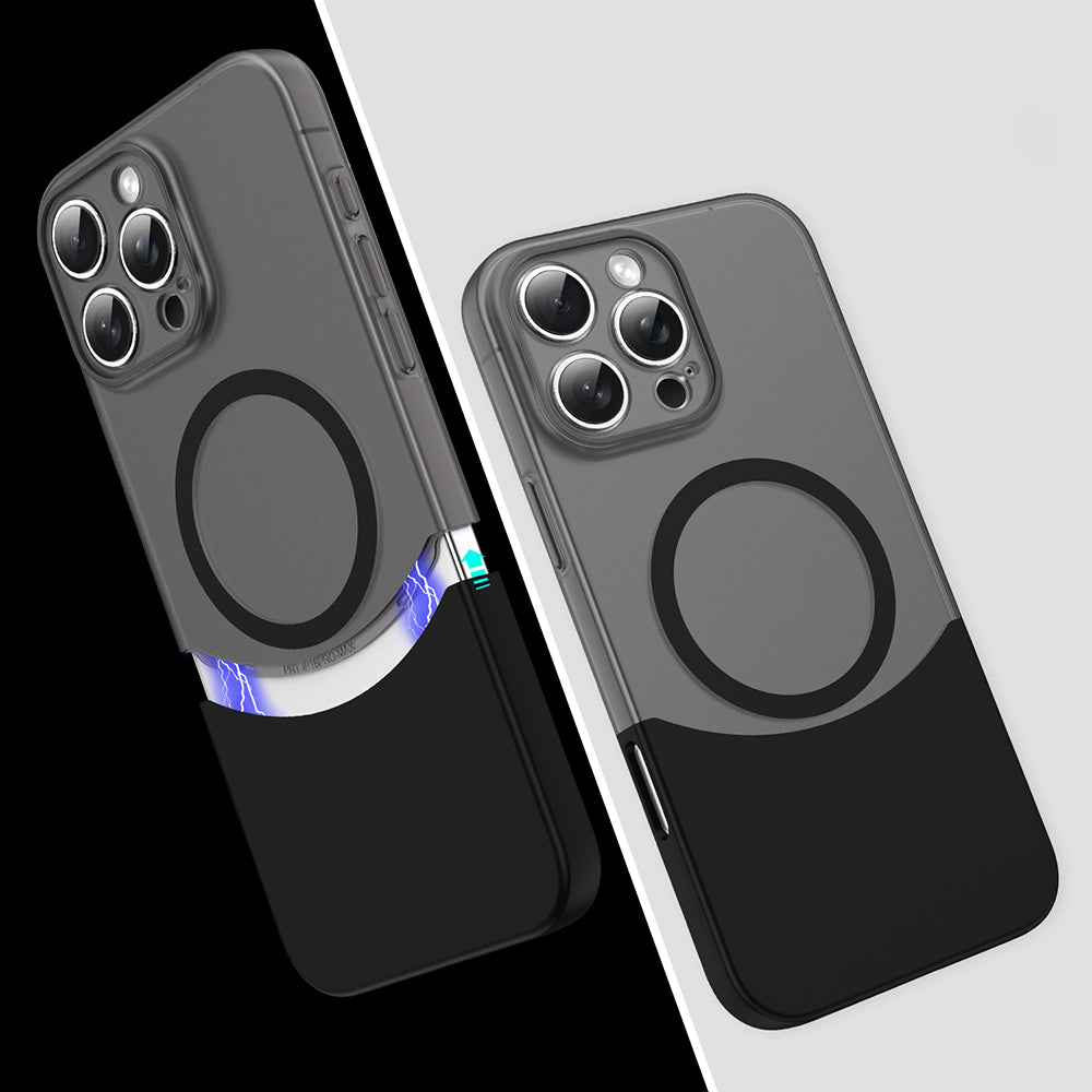 Apple iPhone 16 Pro Max Kılıf M-Safe Şarj Özellikli Mıknatıslı Zore Duble Kapak