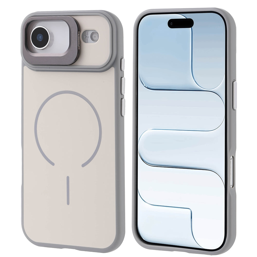 Apple iPhone 17 Air Kılıf M-safe Şarj Özellikli Kamera Standlı Zore Notron Kapak