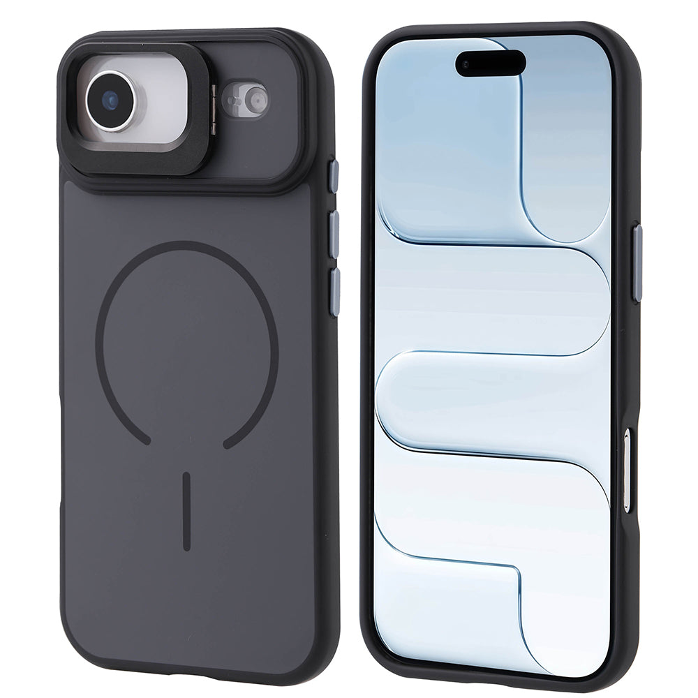 Apple iPhone 17 Air Kılıf M-safe Şarj Özellikli Kamera Standlı Zore Notron Kapak