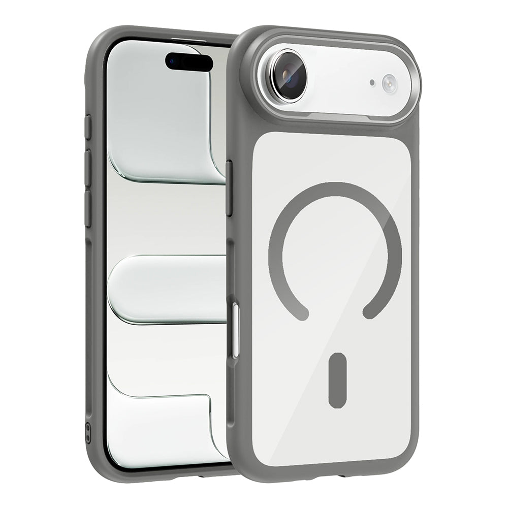 Apple iPhone 17 Air Kılıf M-Safe Şarj Özellikli Metal Kamera Çerçeveli Zore Tiko Kapak