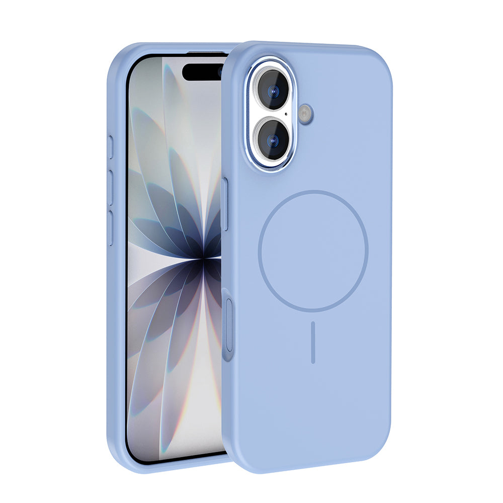 Apple iPhone 17 Kılıf M-Safe Şarj Özellikli Metal Kamera Çerçeveli Zore Edi Silikon Kapak