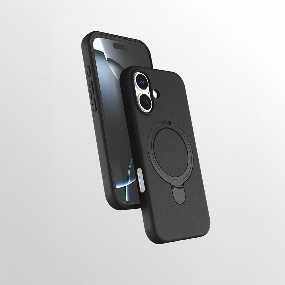 Apple iPhone 17 Kılıf M-safe Şarj Özellikli Standlı Zore Samara Kapak