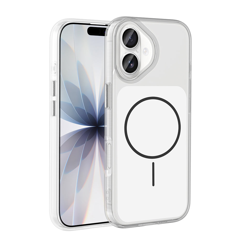 Apple iPhone 17 Kılıf Metal Buton Tasarımlı Zore İkonik Sert Silikon Kapak