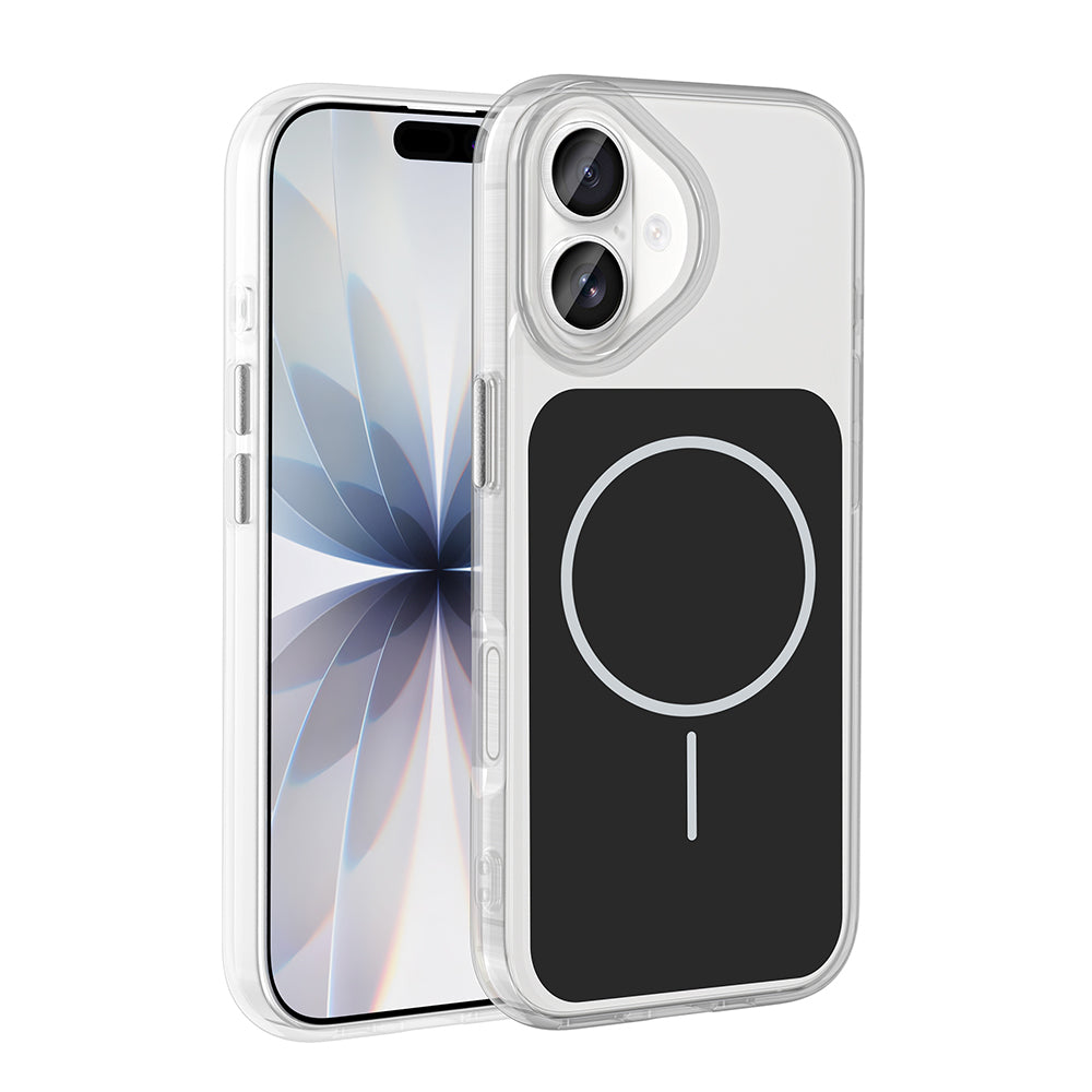 Apple iPhone 17 Kılıf Metal Buton Tasarımlı Zore İkonik Sert Silikon Kapak