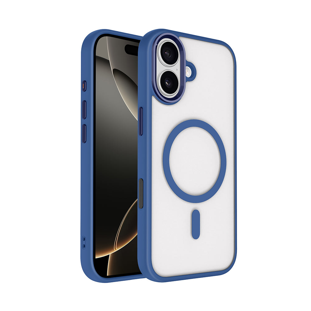 Apple iPhone 17 Kılıf Wireless Şarj Özellikli Zore Krom M-safe Silikon Kapak