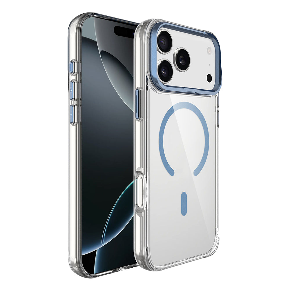 Apple iPhone 17 Pro Kılıf M-safe Şarj Özellikli Airbagli Kamera Standlı Zore Azor Kapak