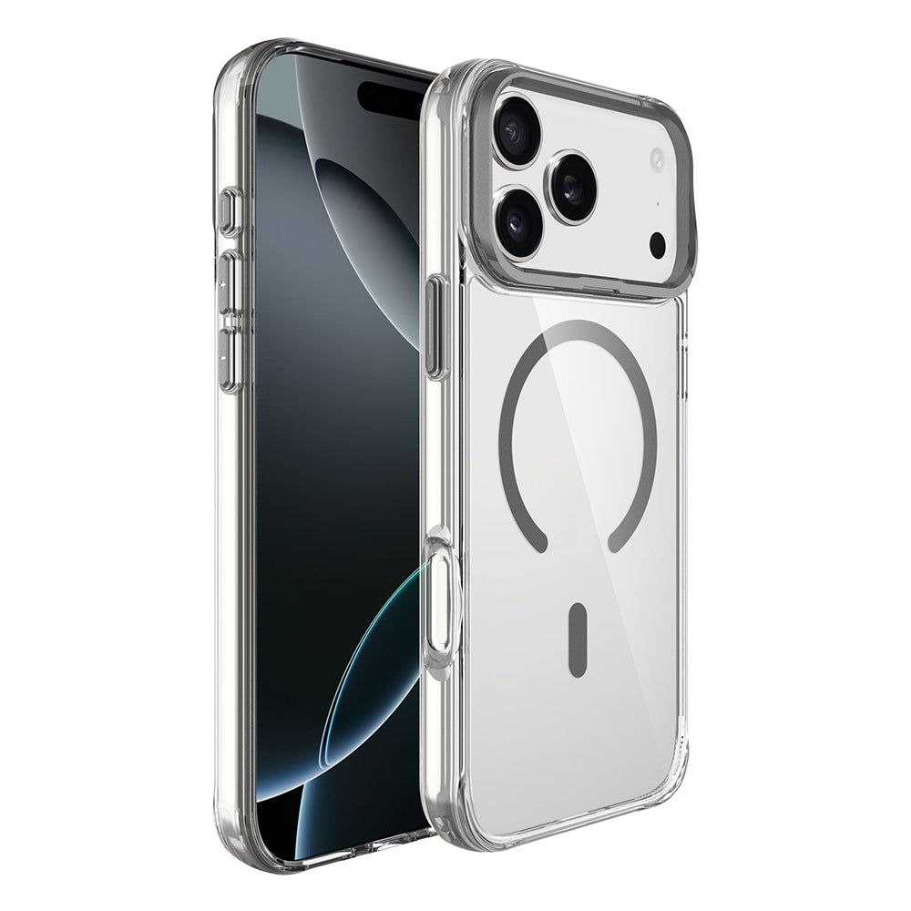 Apple iPhone 17 Pro Kılıf M-safe Şarj Özellikli Airbagli Kamera Standlı Zore Azor Kapak