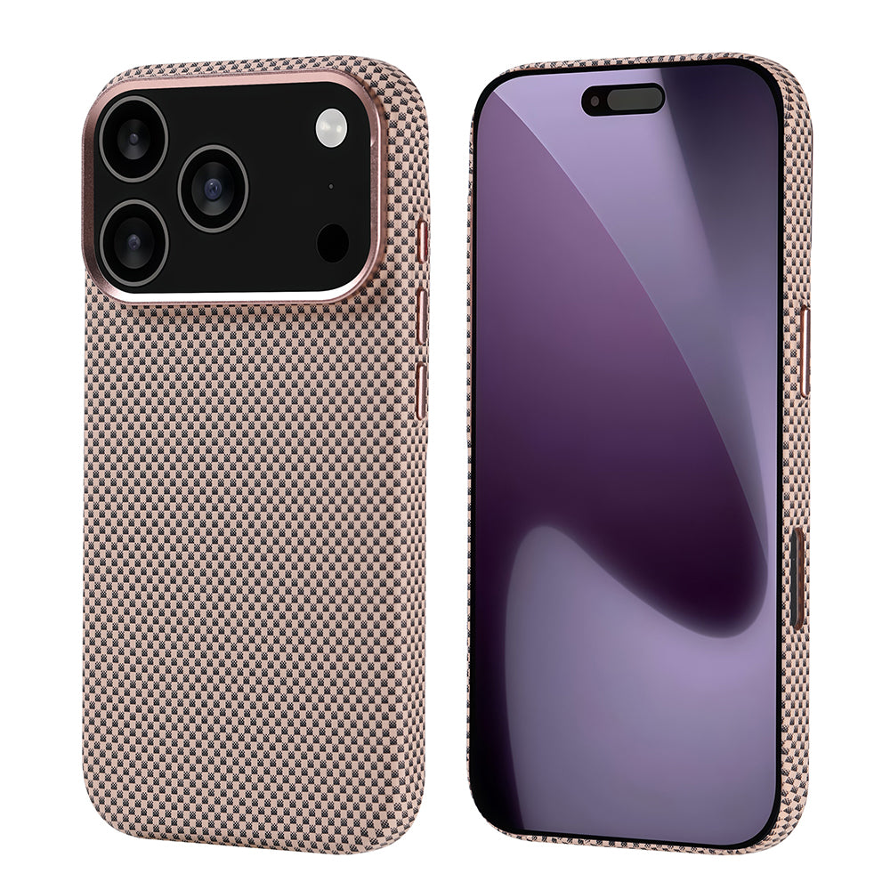 Apple iPhone 17 Pro Kılıf M-safe Şarj Özellikli Karbon Fiber Görünümlü Zore Nekst Kapak