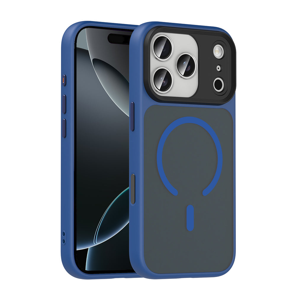 Apple iPhone 17 Pro Kılıf Mat Arka Yüzey Wireless Şarj Özellikli Zore Flet M-safe Kapak