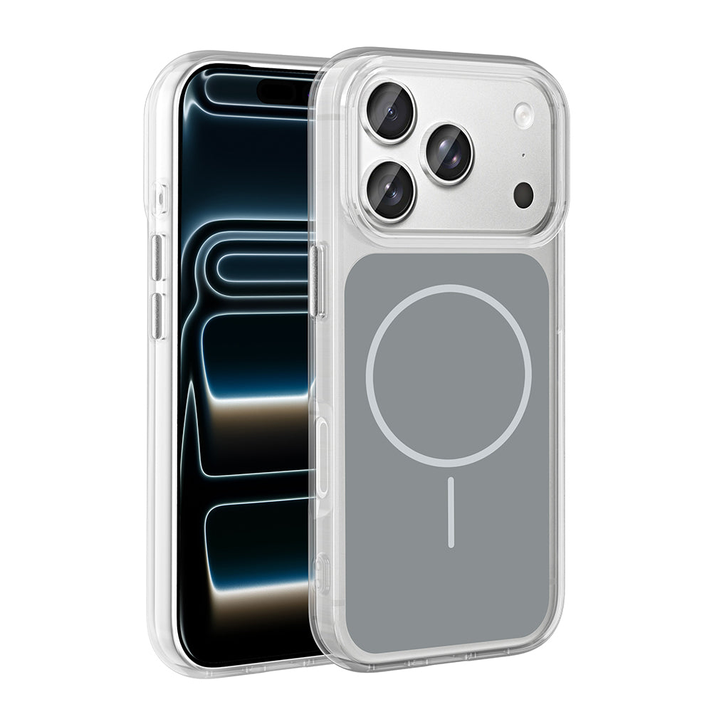 Apple iPhone 17 Pro Kılıf Metal Buton Tasarımlı Zore İkonik Sert Silikon Kapak