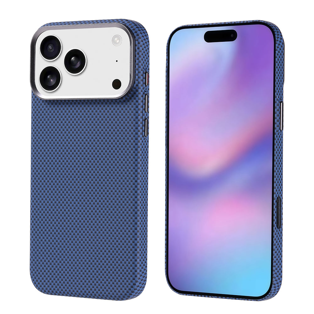 Apple iPhone 17 Pro Max Kılıf M-safe Şarj Özellikli Karbon Fiber Görünümlü Zore Nekst Kapak