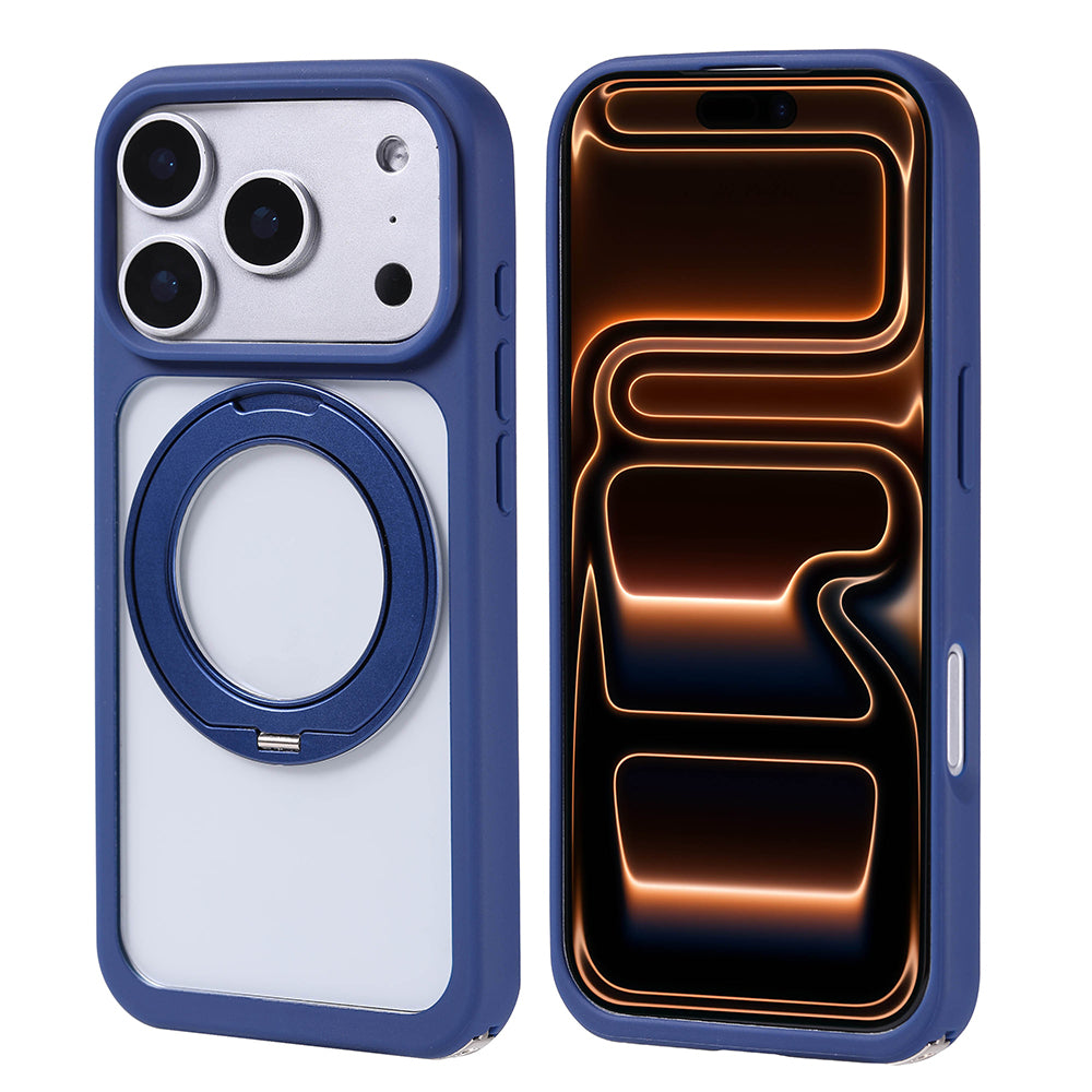 Apple iPhone 17 Pro Max Kılıf M-Safe Şarj Özellikli Standlı Zore Piza Silikon Kapak