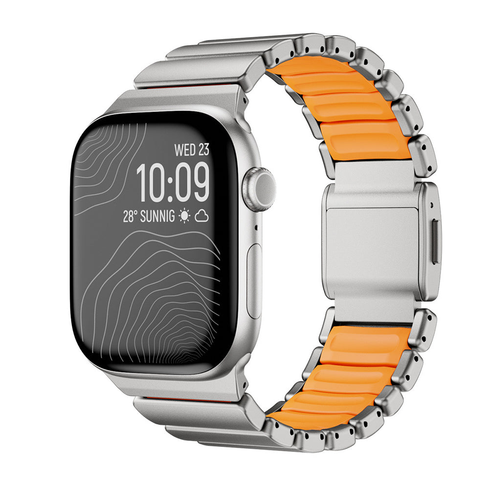Apple Watch 42mm Zore KRD-151 Metal Silikon Kordon