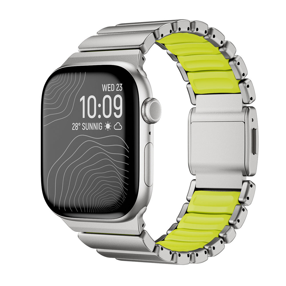 Apple Watch 42mm Zore KRD-151 Metal Silikon Kordon
