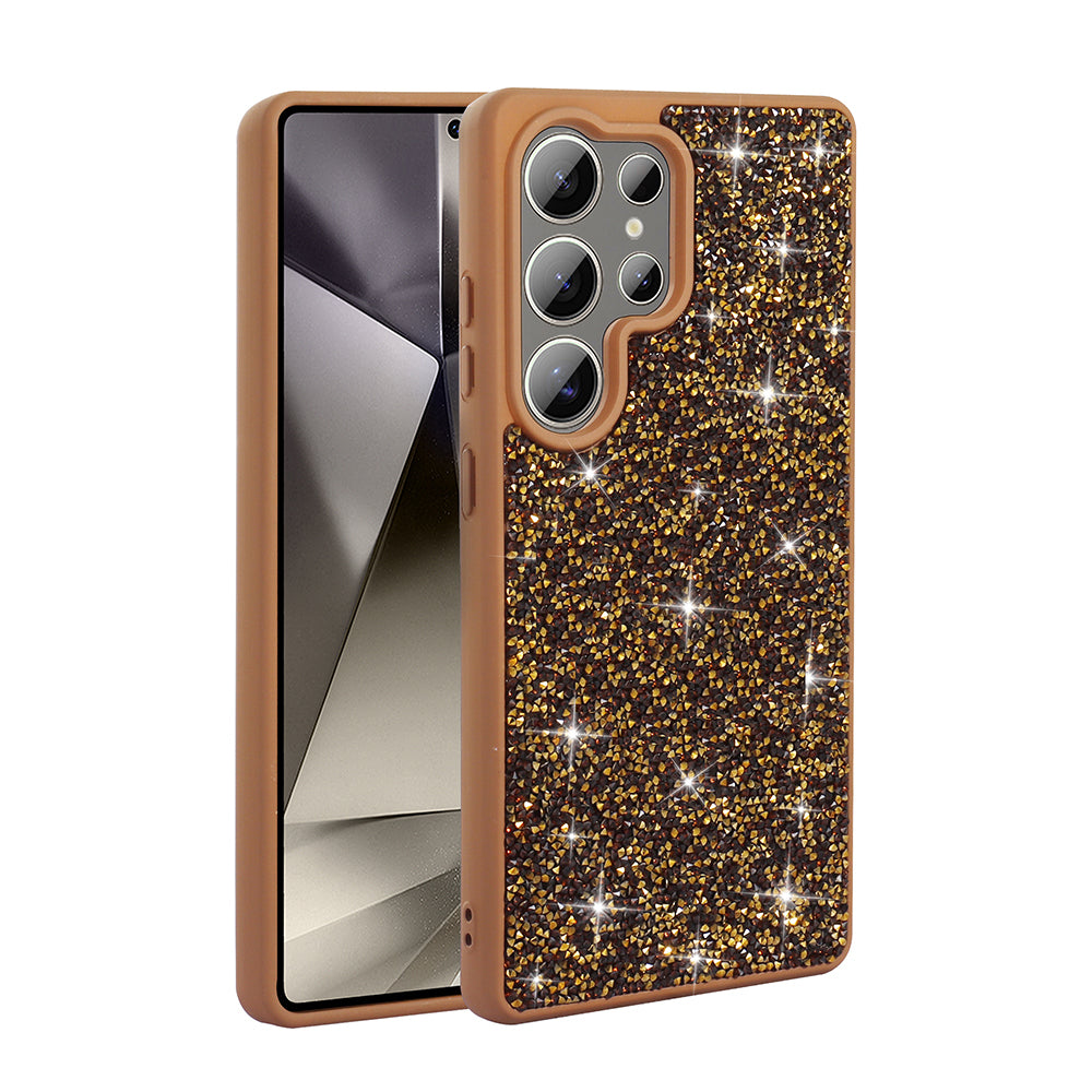 Galaxy S22 Ultra Kılıf Parlak Taşlı Tasarım Zore Pırlanta Kapak