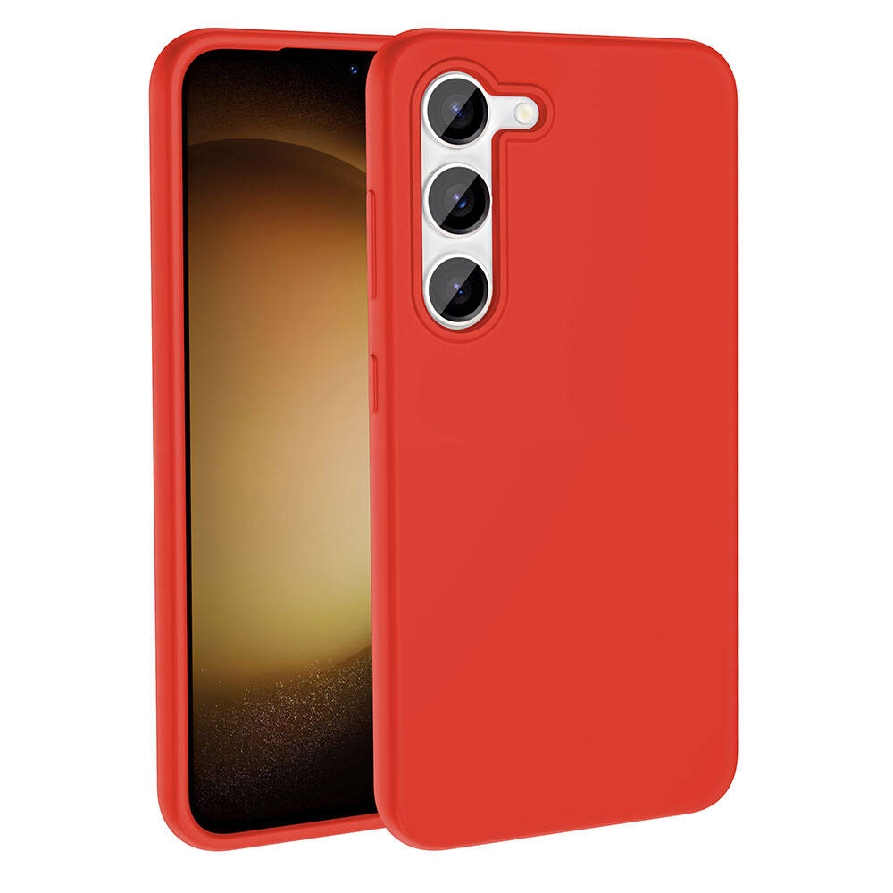 Galaxy S23 Kılıf M-safe Şarj Özellikli Sıvı Teknolojili Silinebilir Sert Zore Kivi Kapak