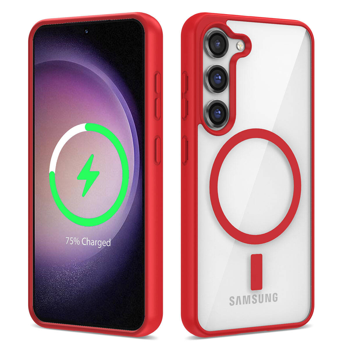 Galaxy S23 Kılıf M-safe Wireless Şarj Özellikli Silikon Zore Ege Kapak