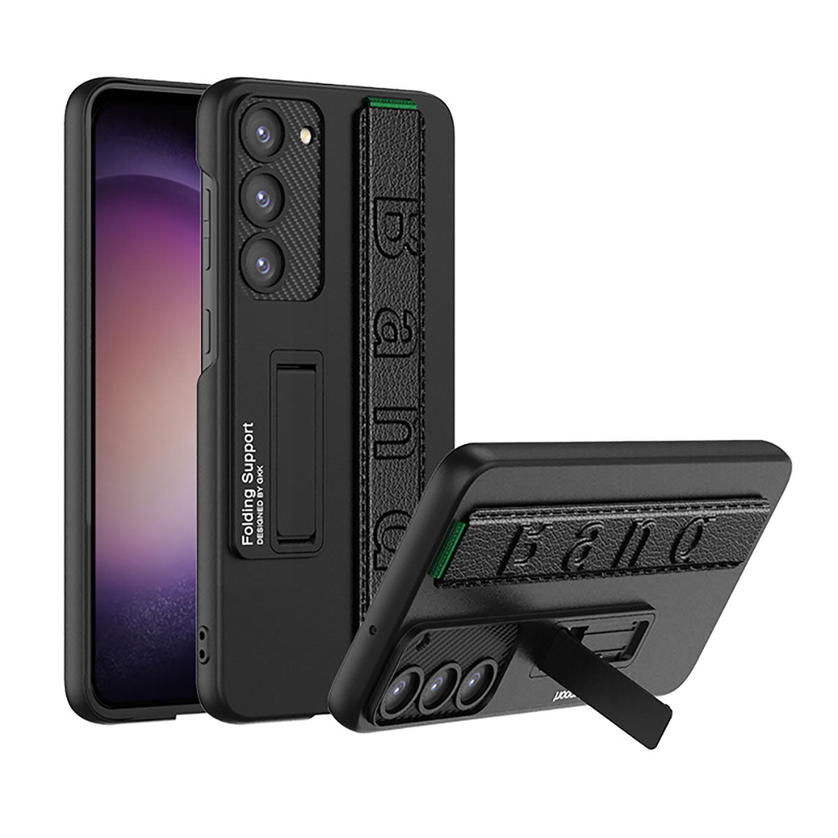 Galaxy S23 Kılıf Standlı El Tutacaklı Zore Band Kapak