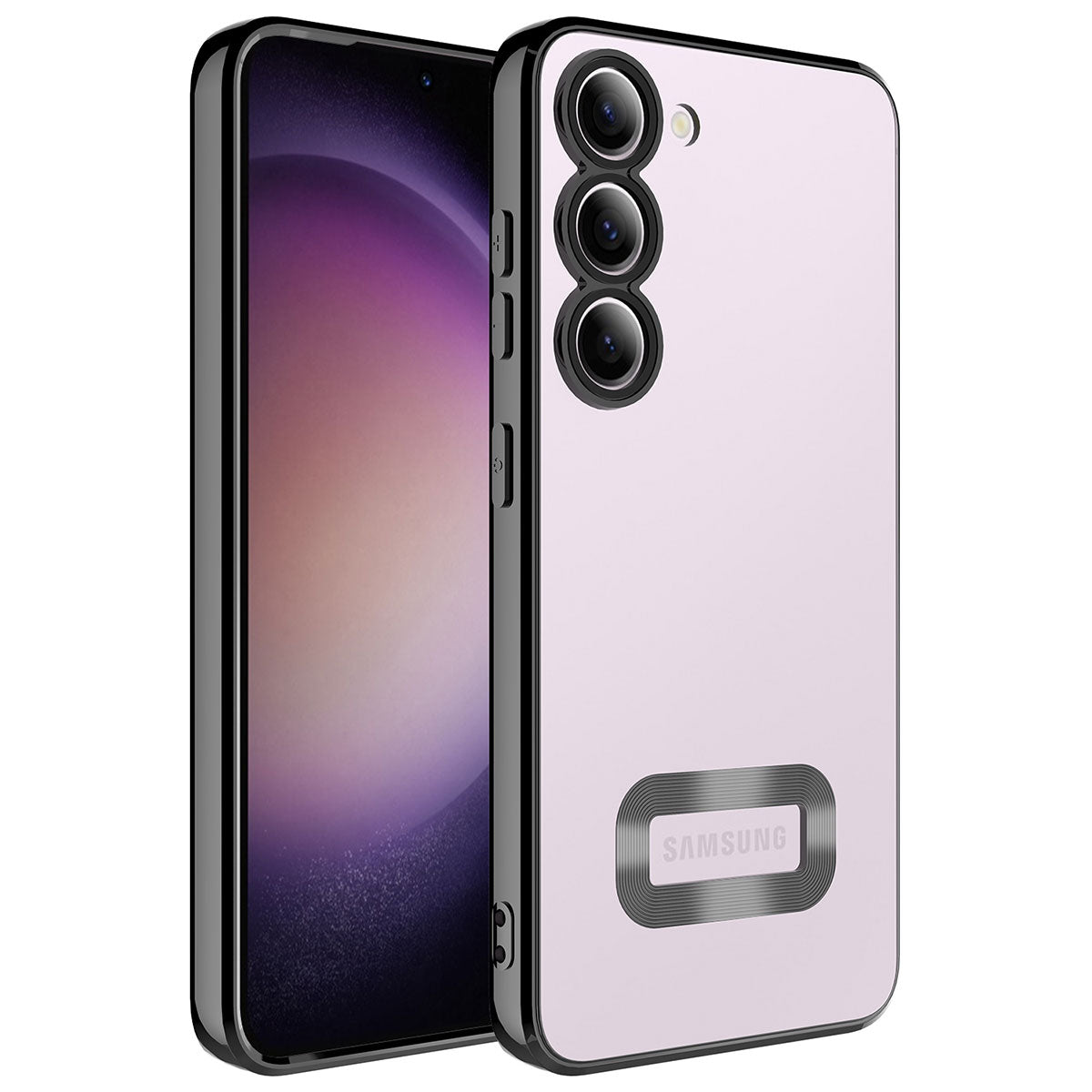 Galaxy S23 Plus Kılıf Kamera Korumalı Logo Gösteren Zore Omega Kapak