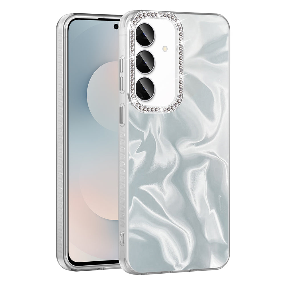 Galaxy S24 FE Kılıf Airbagli Parlak Taş Detay Tasarımlı Zore Esila Kapak