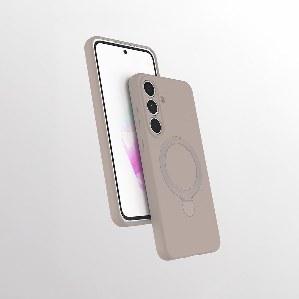 Galaxy S24 FE Kılıf M-safe Şarj Özellikli Standlı Zore Samara Kapak