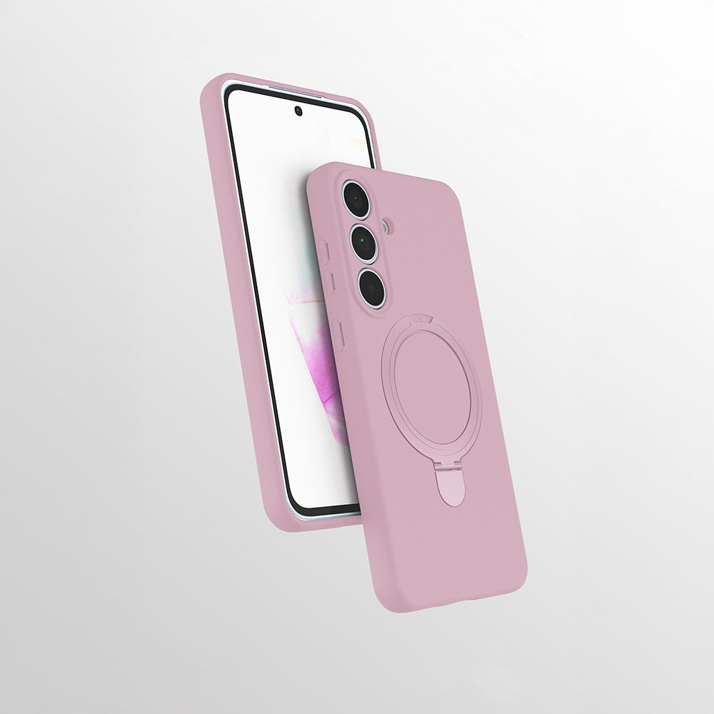 Galaxy S24 FE Kılıf M-safe Şarj Özellikli Standlı Zore Samara Kapak