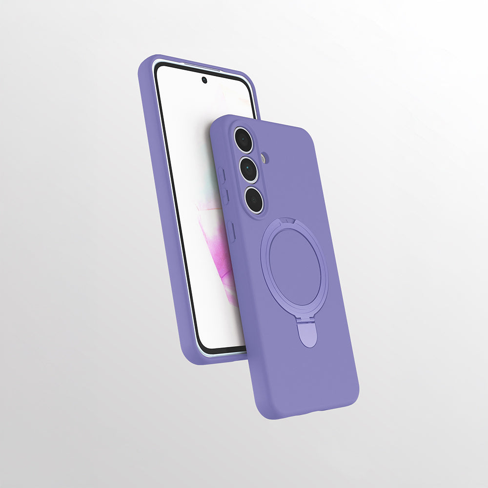 Galaxy S24 FE Kılıf M-safe Şarj Özellikli Standlı Zore Samara Kapak