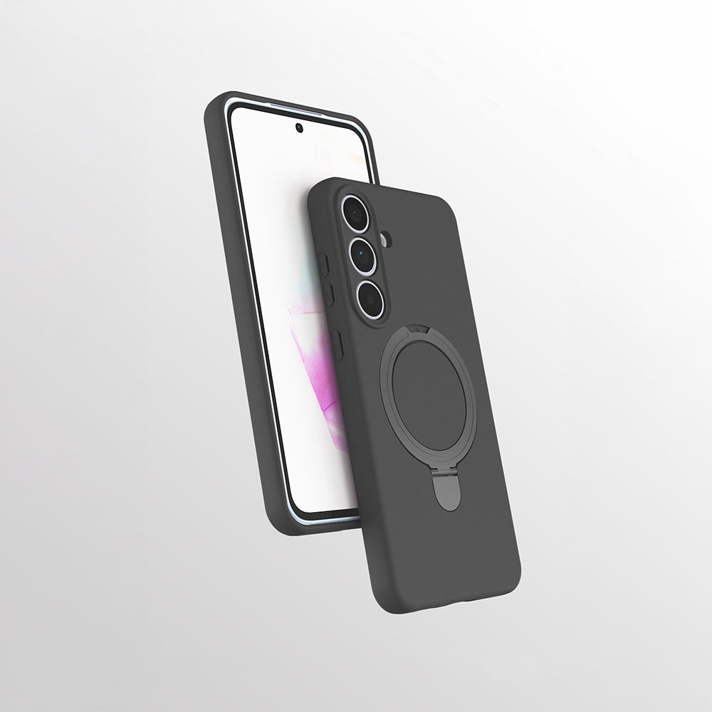 Galaxy S24 FE Kılıf M-safe Şarj Özellikli Standlı Zore Samara Kapak