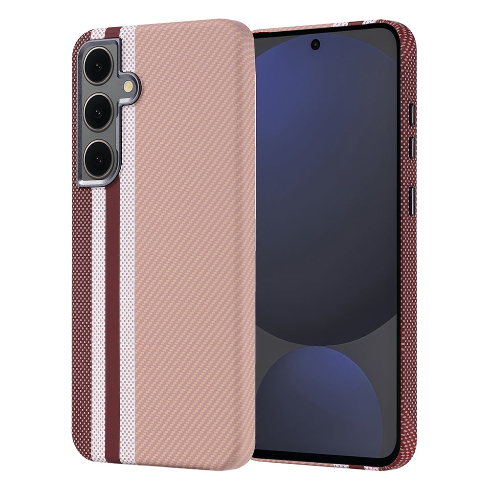 Galaxy S24 FE Kılıf M-safe Şarj Özellikli Karbon Fiber Görünümlü Zore Nekst Kapak