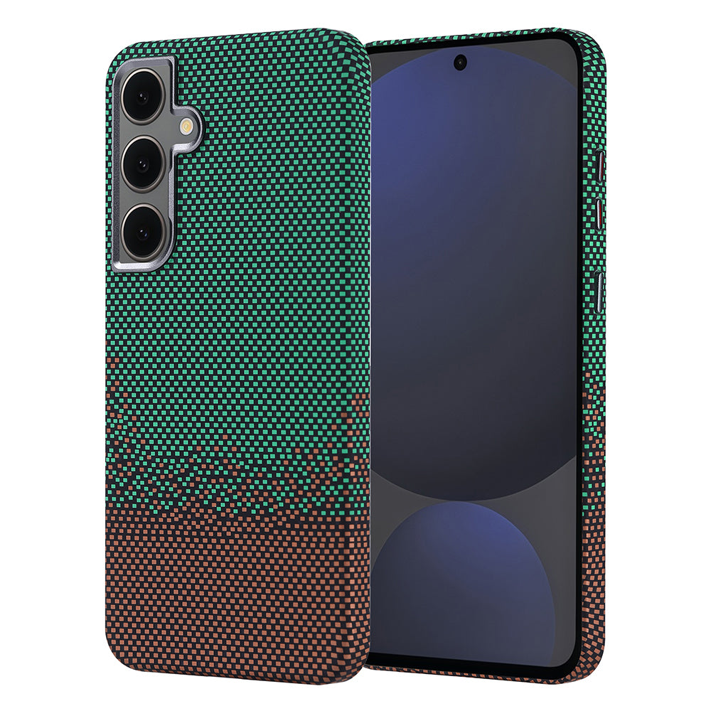 Galaxy S24 FE Kılıf M-safe Şarj Özellikli Karbon Fiber Görünümlü Zore Nekst Kapak