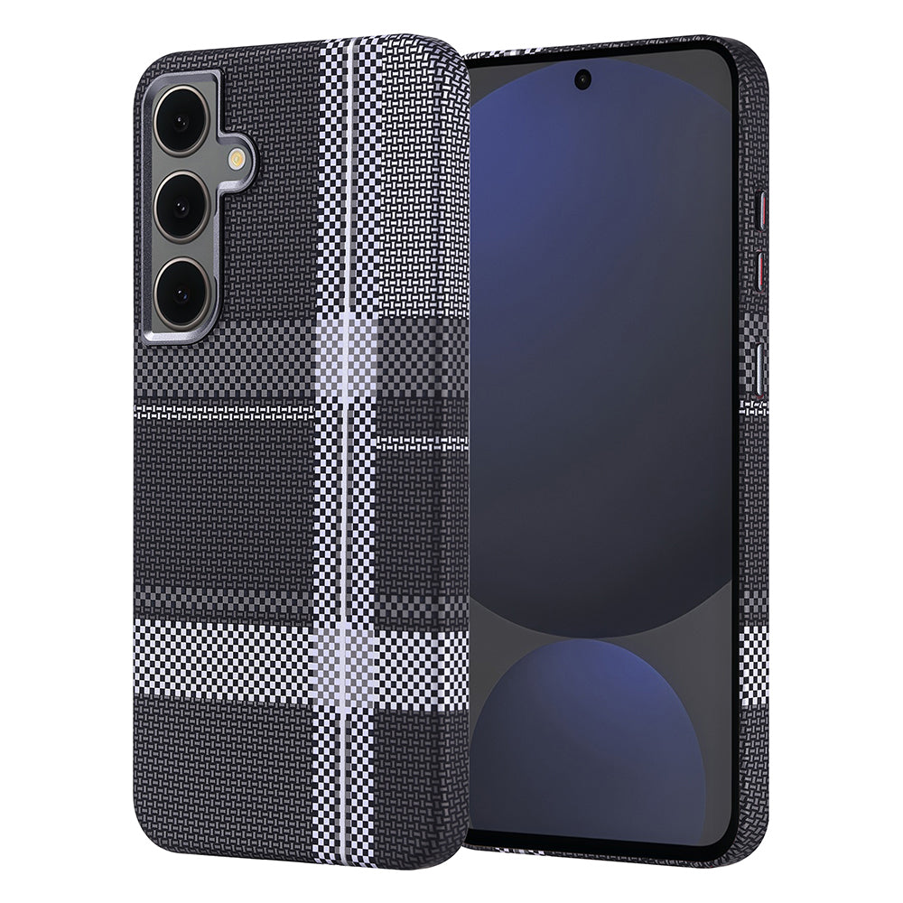 Galaxy S24 FE Kılıf M-safe Şarj Özellikli Karbon Fiber Görünümlü Zore Nekst Kapak