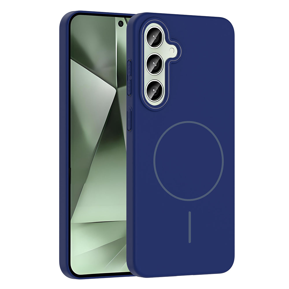 Galaxy S24 FE Kılıf M-safe Şarj Özellikli Zore Ruby Sert Kapak