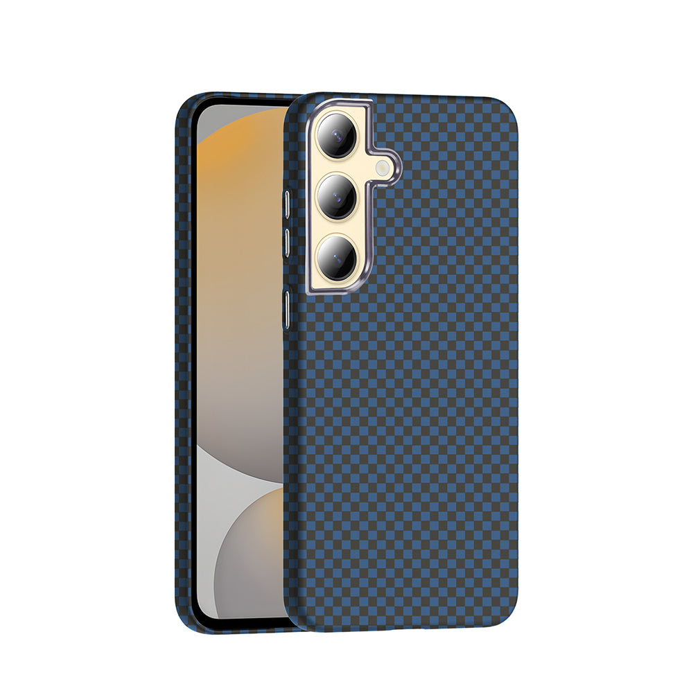 Galaxy S24 Kılıf M-safe Şarj Özellikli Karbon Fiber Görünümlü Zore Gros Kapak