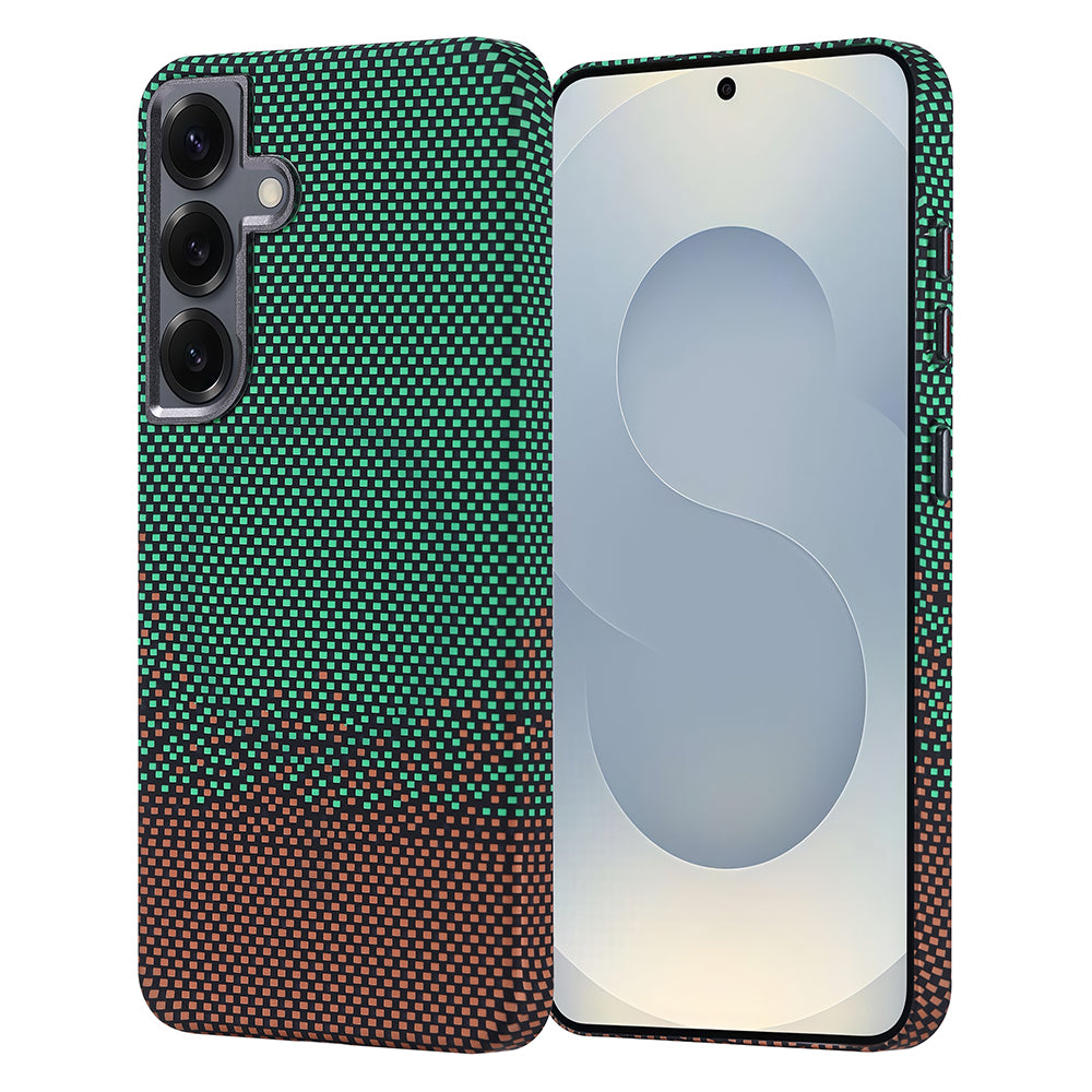 Galaxy S24 Kılıf M-safe Şarj Özellikli Karbon Fiber Görünümlü Zore Nekst Kapak