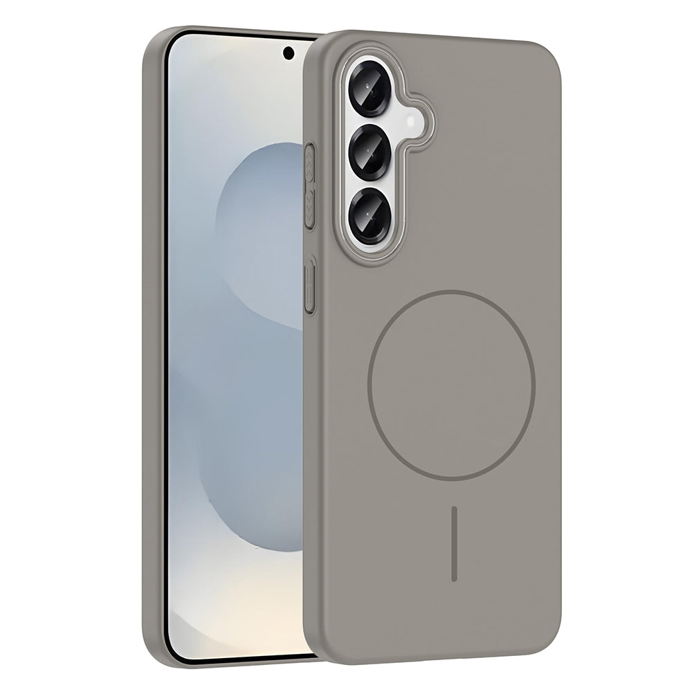 Galaxy S24 Kılıf M-safe Şarj Özellikli Zore Ruby Sert Kapak