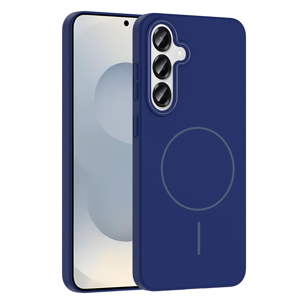 Galaxy S24 Kılıf M-safe Şarj Özellikli Zore Ruby Sert Kapak