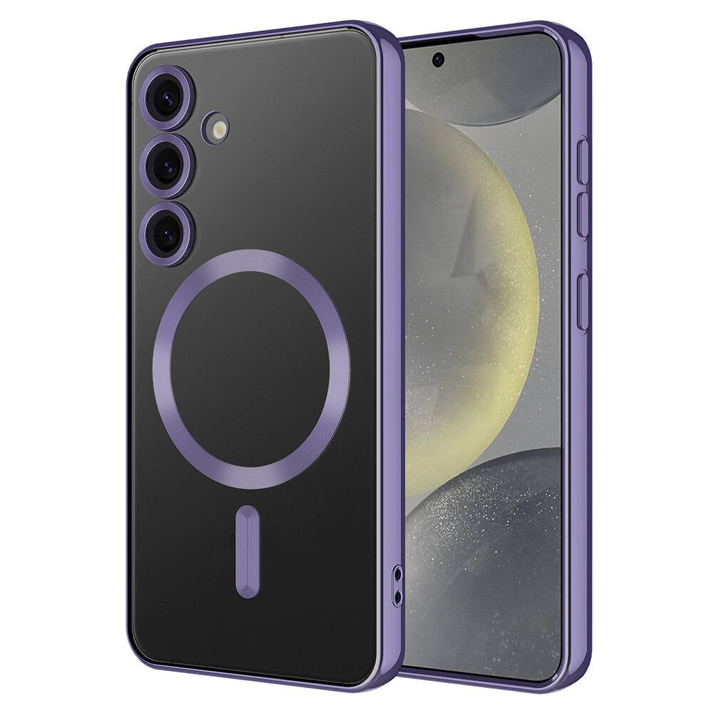 Galaxy S24 Plus Kılıf Kamera Korumalı M-safe Wireless Şarj Özellikli Zore Demre Kapak