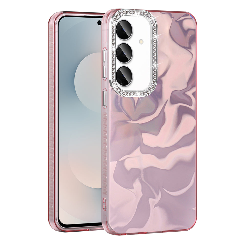 Galaxy S25 FE Kılıf Airbagli Parlak Taş Detay Tasarımlı Zore Esila Kapak